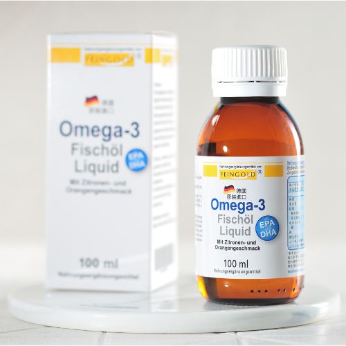 冷壓萃取的TG型態【德國活粒適】 Feingold Omega-3 液態魚油 100 ml