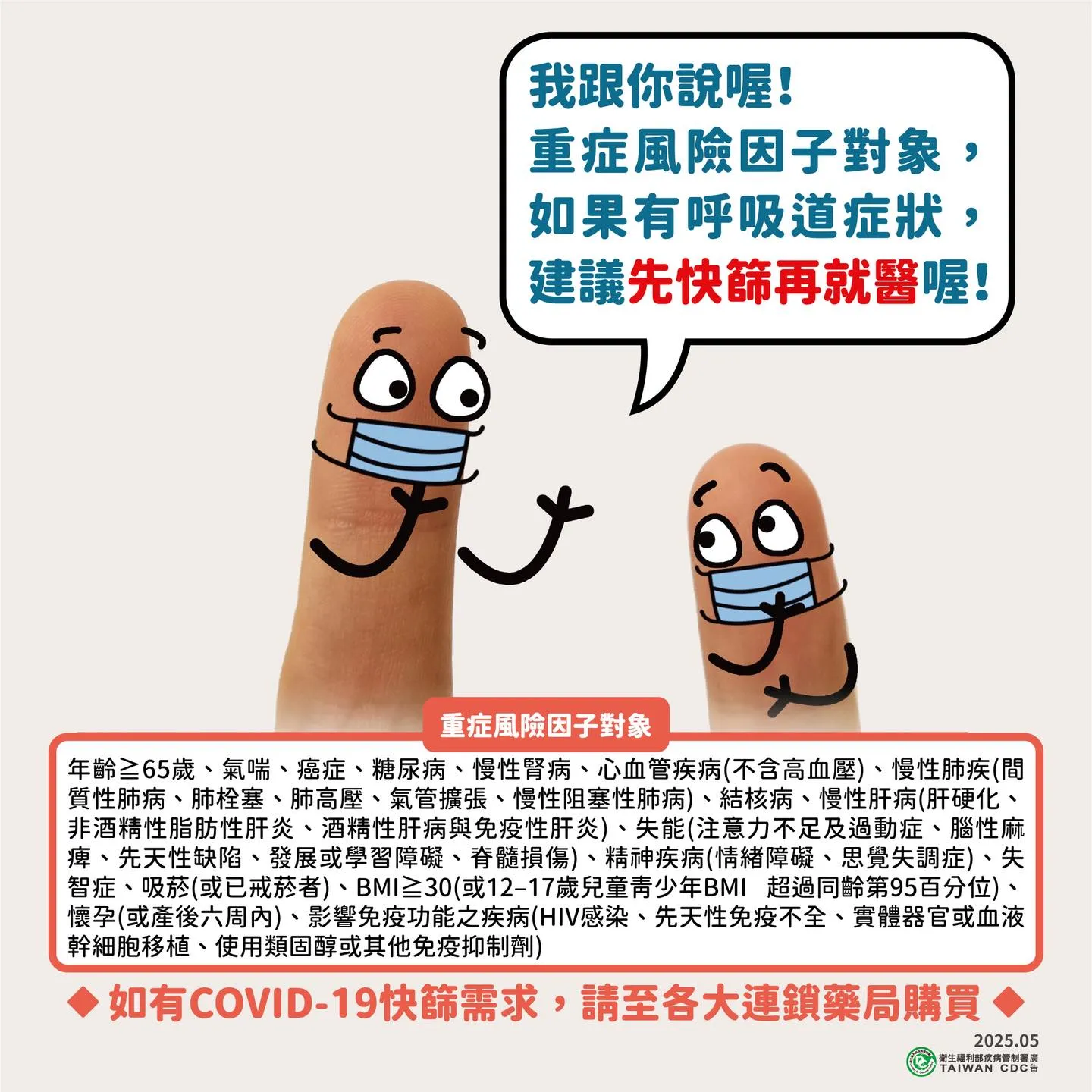 新冠肺炎重症風險因子對象