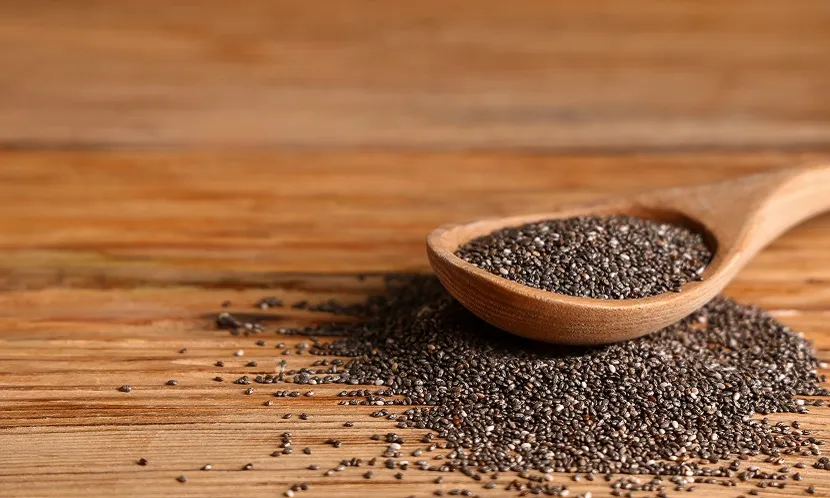 奇亞籽富含膳食纖維、蛋白質及抗發炎抗氧化物。圖片來源 / Shutterstock