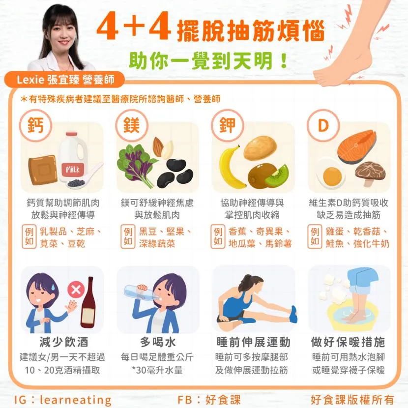 抽筋預防緩解