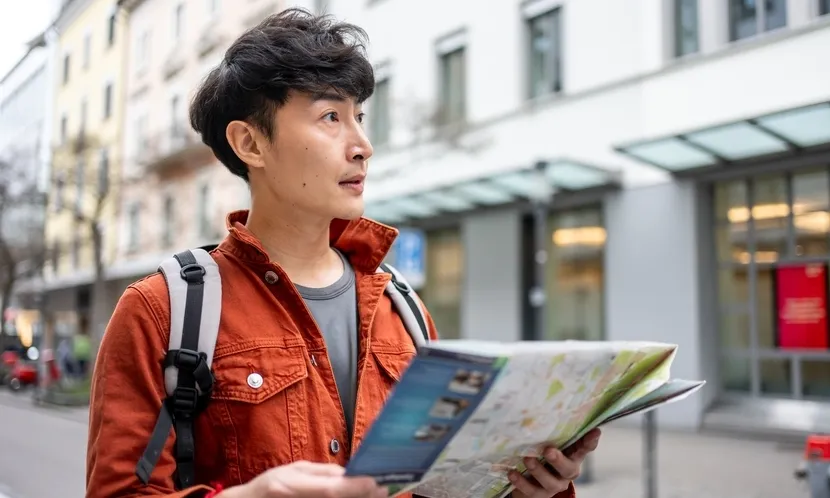 醫師表示,到陌生地方,先試著看地圖、自己找路,有助訓練大腦的空間導航能力。圖片來源 / Shutterstock