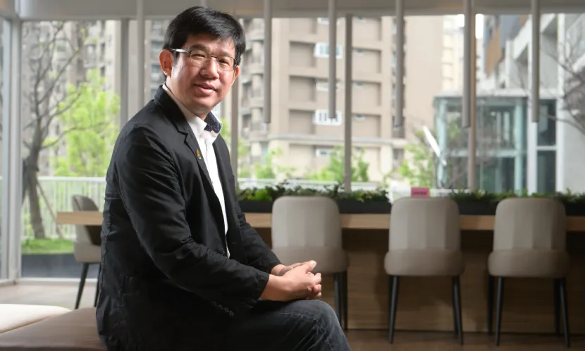 將捷之森管委會主委林展生積極辦理各類活動,強化住戶之間的連結。 圖片來源 / 陳德信攝
