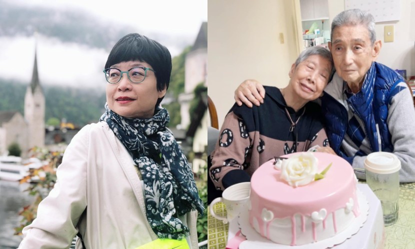作家張曼娟握住走向生命盡頭的父親
