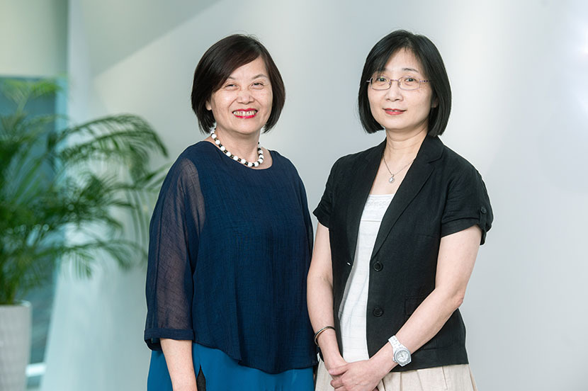 台灣傷口造口及失禁護理學會理事長于博芮與傷造師蕭晴文