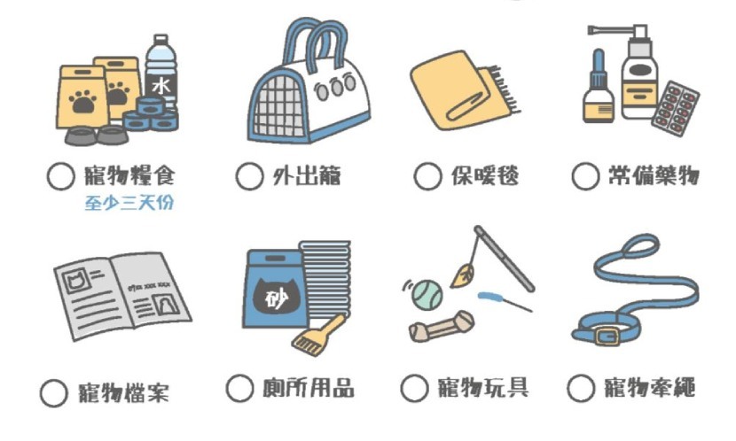 寵物緊急避難包
