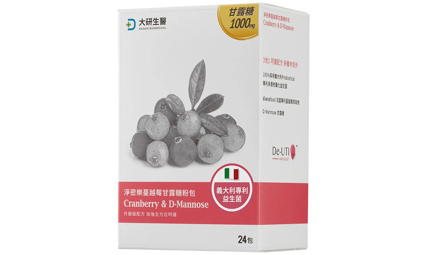 大研生醫淨密樂蔓越莓甘露糖(益生菌)粉包