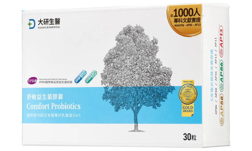 大研生醫舒敏益生菌膠囊