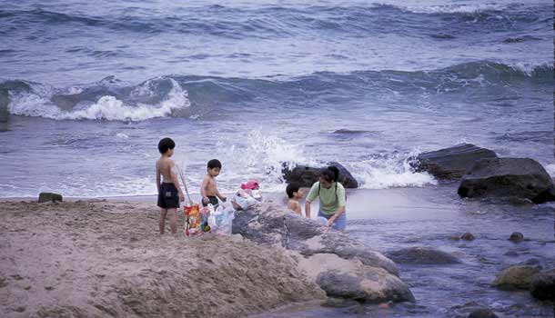 什麼都不必想,坐在海濱……